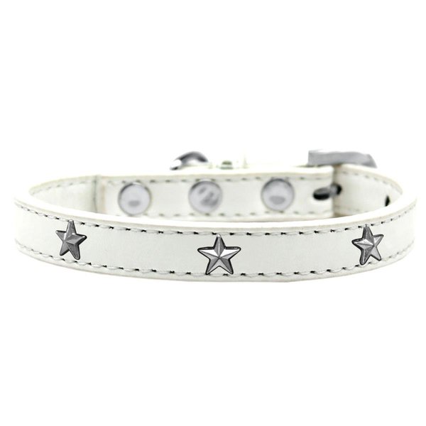 Pet Pal Silver Star Widget Dog CollarWhite Size 12 PE767373